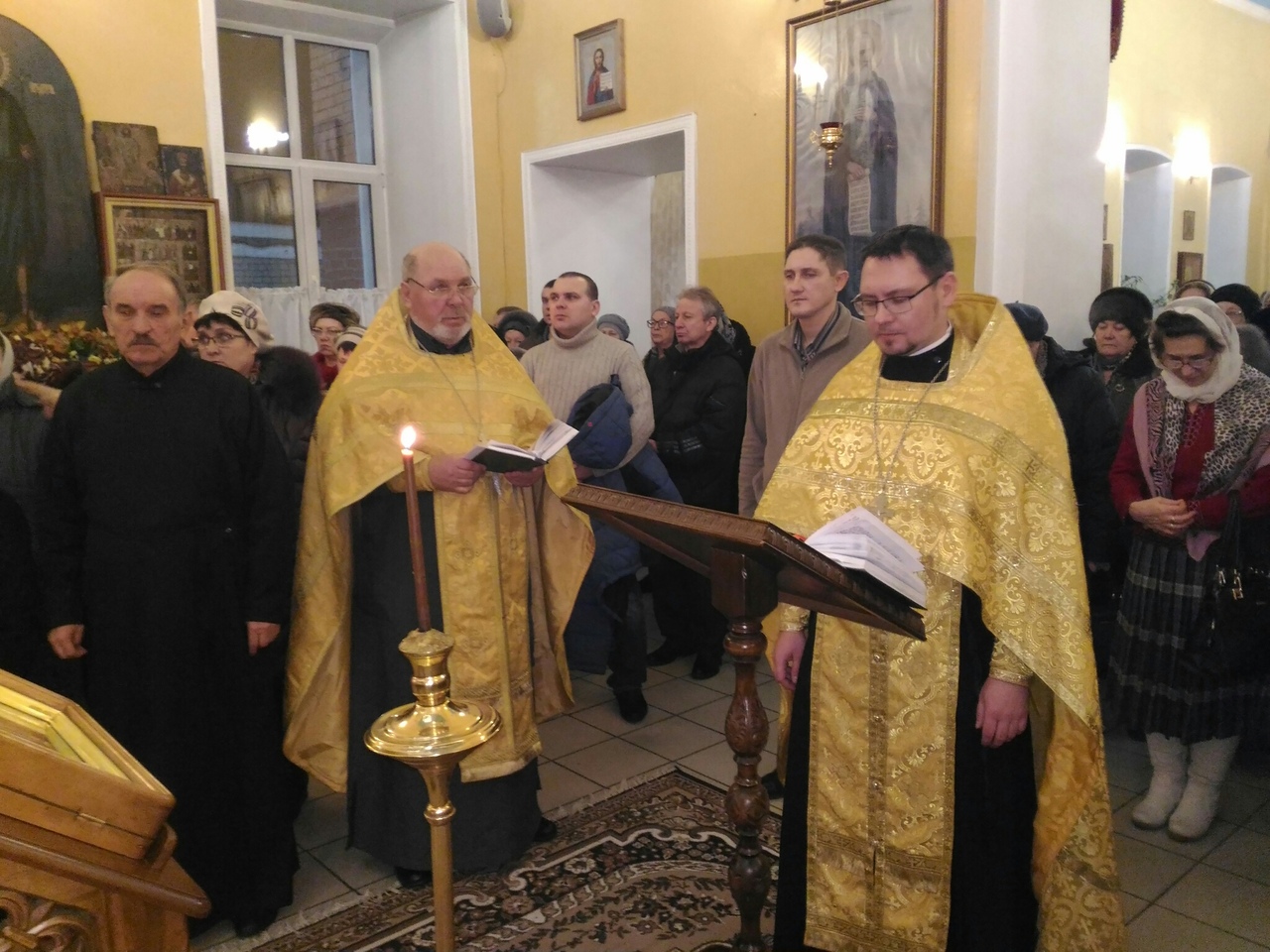 Новогодний молебен в нашем храме