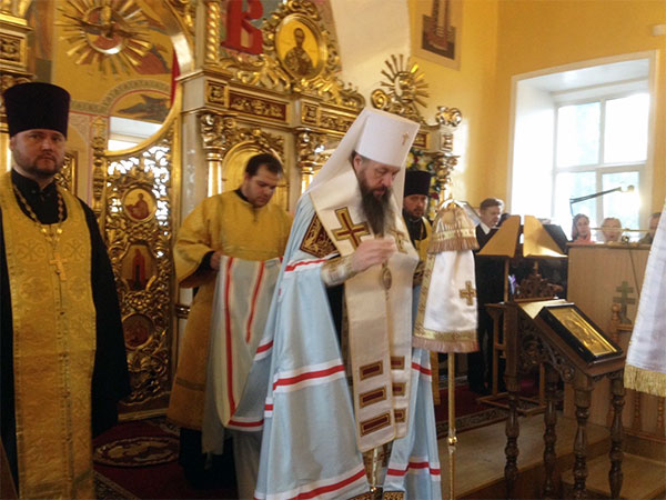 Всенощное бдение архиерейским чином накануне престольного праздника нашего храма