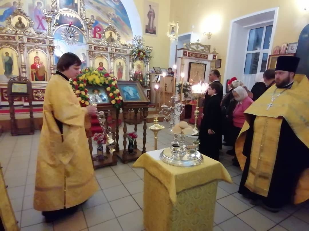 Всенощное бдение в канун престольного праздника нашего храма
