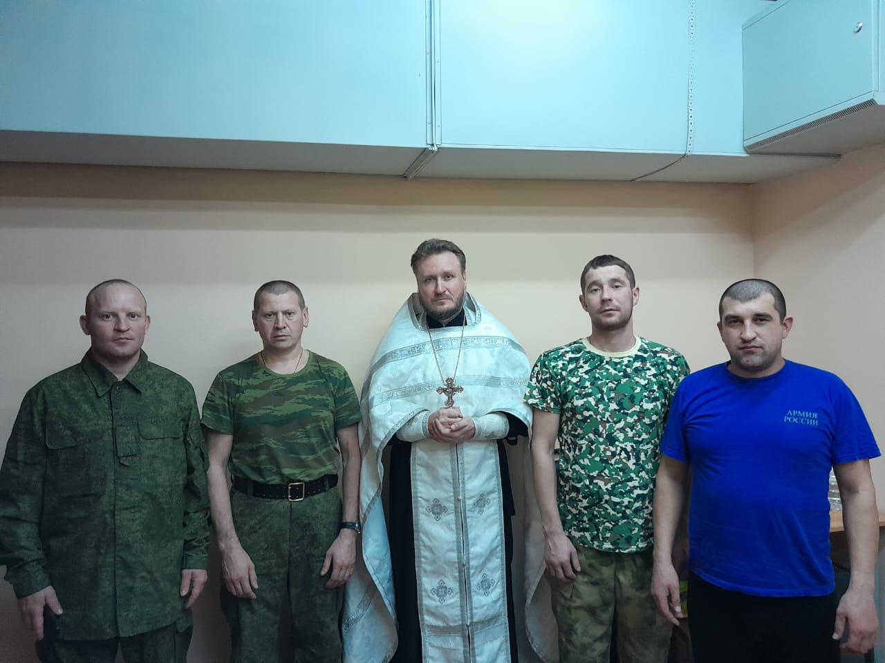 Иерей Сергий Карасев посетил мобилизованных воинов 