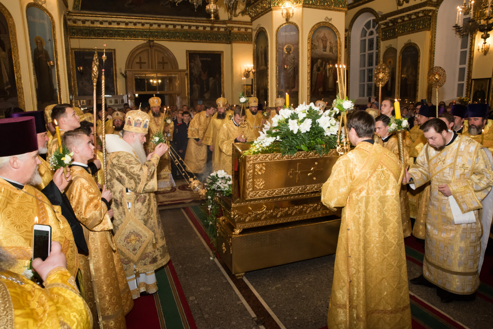 В канун дня памяти святителя Иннокентия Пензенского митрополит Серафим и архипастыри из соседних регионов совершили всенощное бдение в Успенском кафедральном соборе