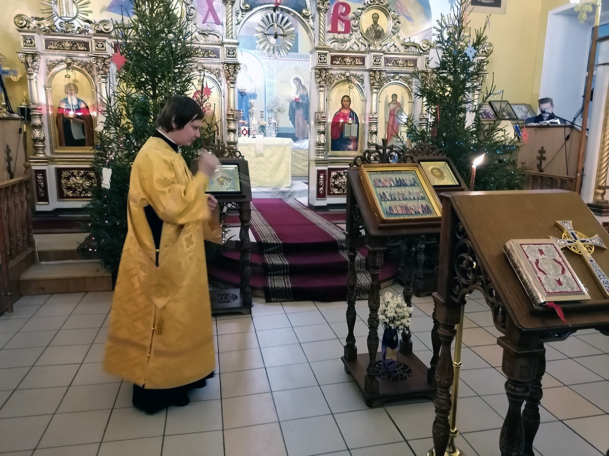  Новогодний молебен в нашем храме
