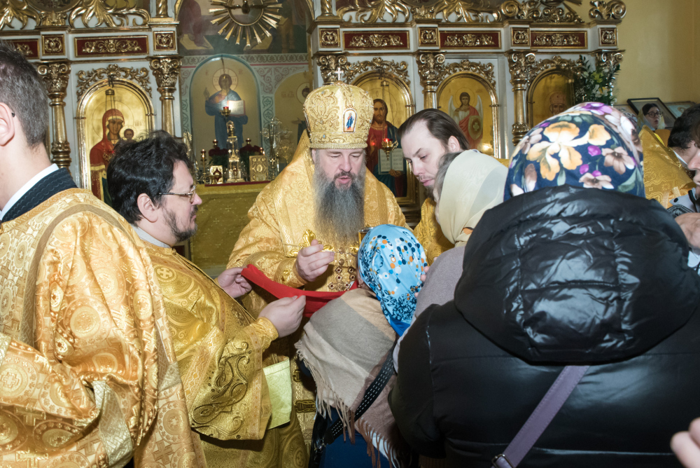 В престольный праздник митрополит Серафим совершил литургию в нашем храме  