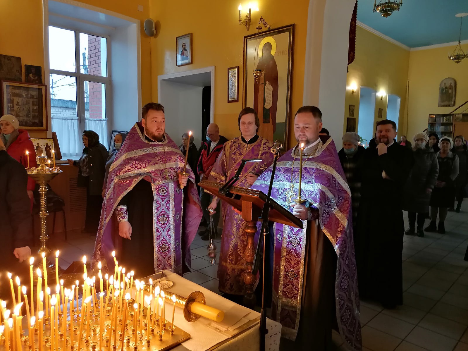  Вечернее богослужение накануне  Родительской субботы Великого поста