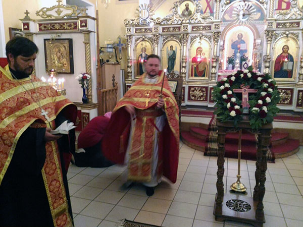 Всенощное бдение накануне Воздви́жения Честно́го и Животворящего Креста Господня