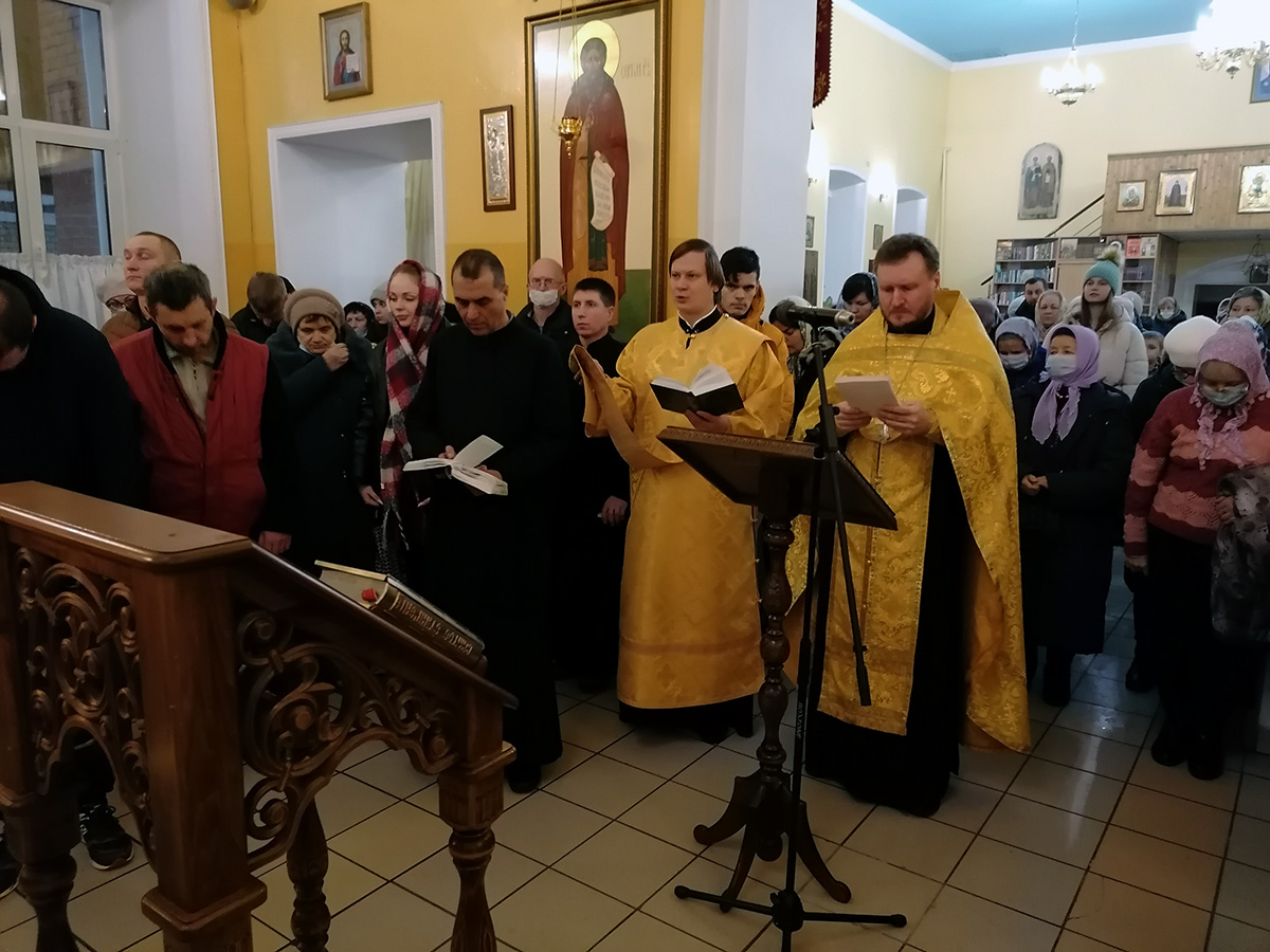  Новогодний молебен в нашем храме