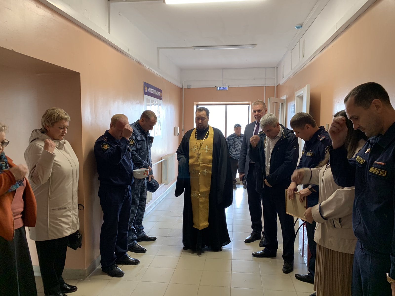 Протоиерей Антоний Шварев принял участие в открытии исправительного центра в Беково 