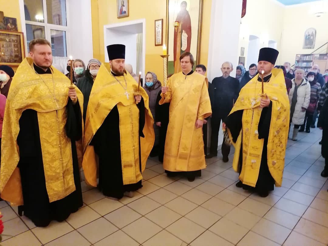 Всенощное бдение в канун престольного праздника нашего храма