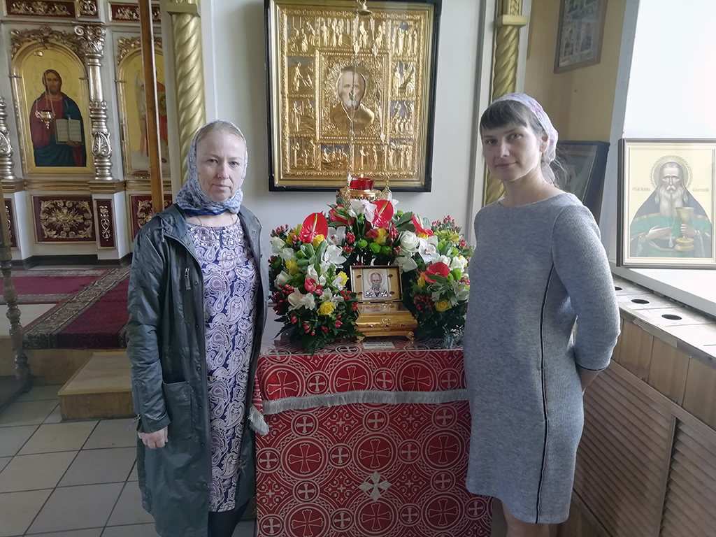 Украшение цветами нашего храма