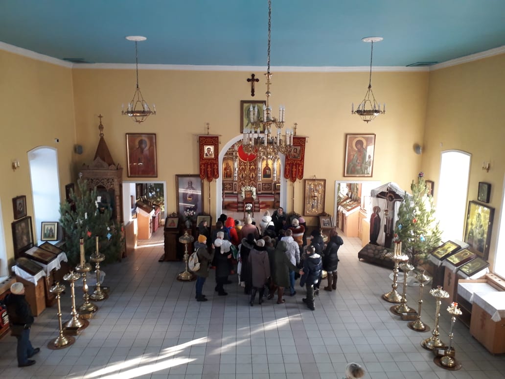 Встреча детей со священником 