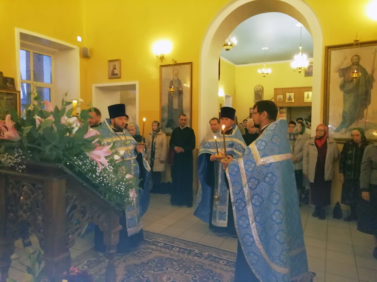 Всенощное бдение в канун празднования Рождества Богородицы 