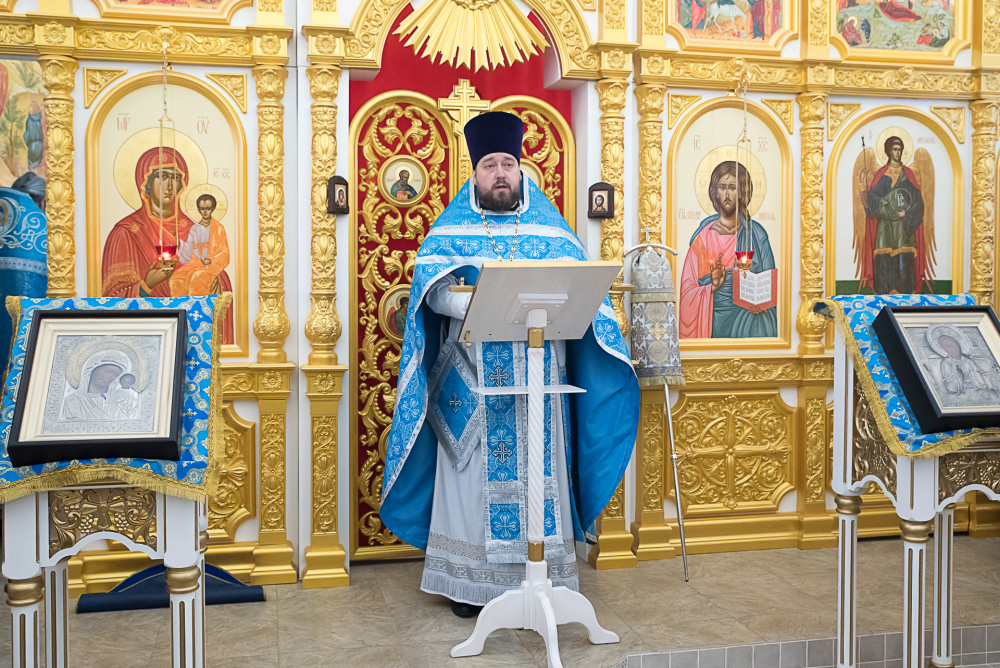 Протоиерей Александр Филиппов сослужил митрополиту Серафиму   за литургией в Троицком храме в деревне Камайке