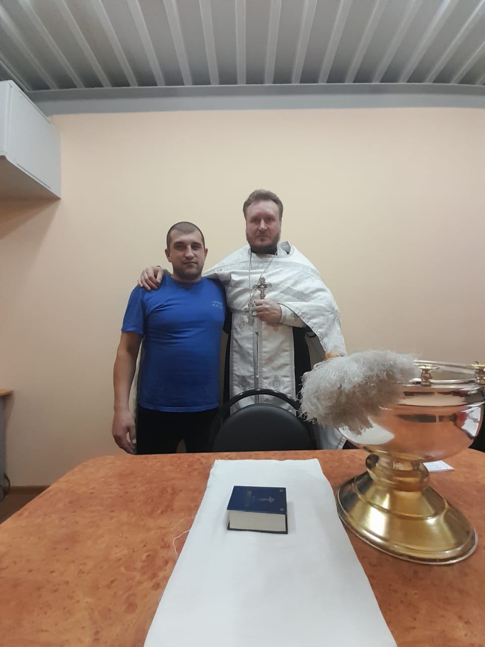 Иерей Сергий Карасев посетил мобилизованных воинов 