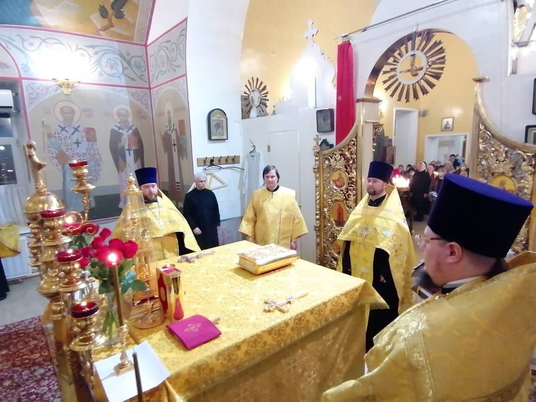 Всенощное бдение в канун престольного праздника нашего храма