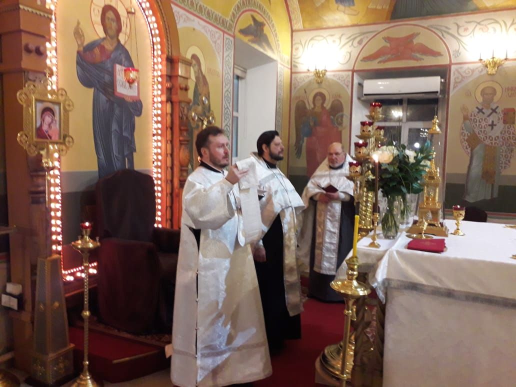 Великая вечерня в праздник Рождества Христова 