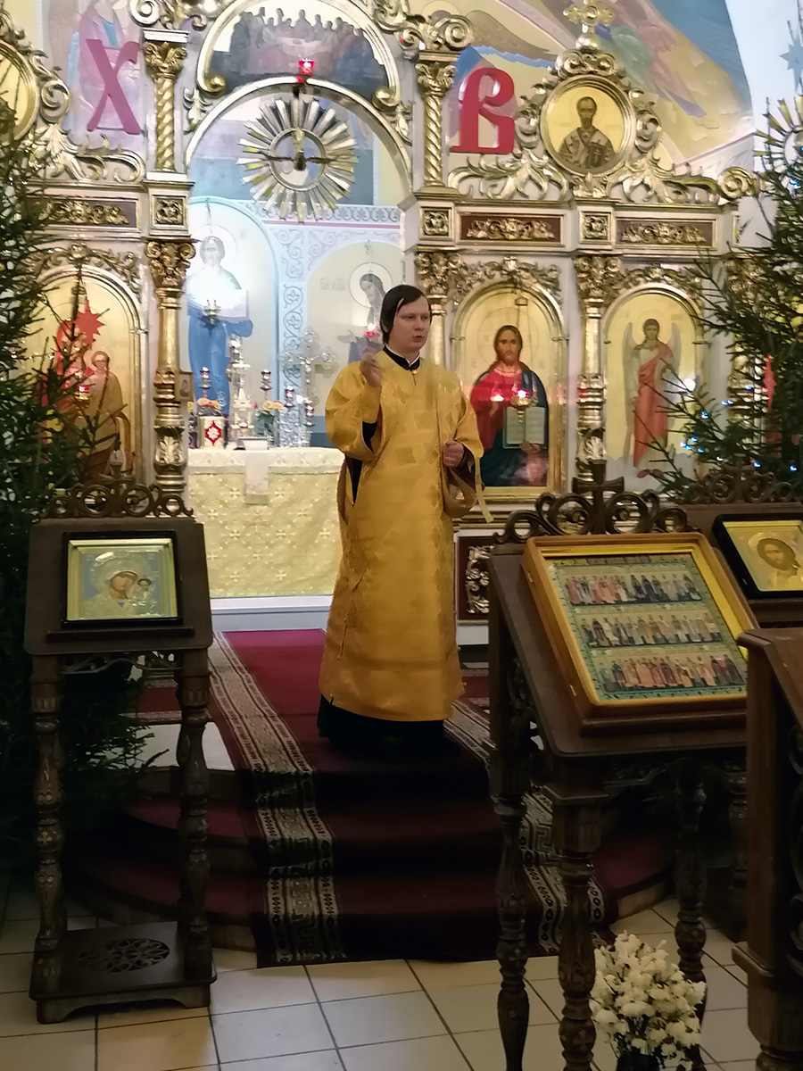  Новогодний молебен в нашем храме