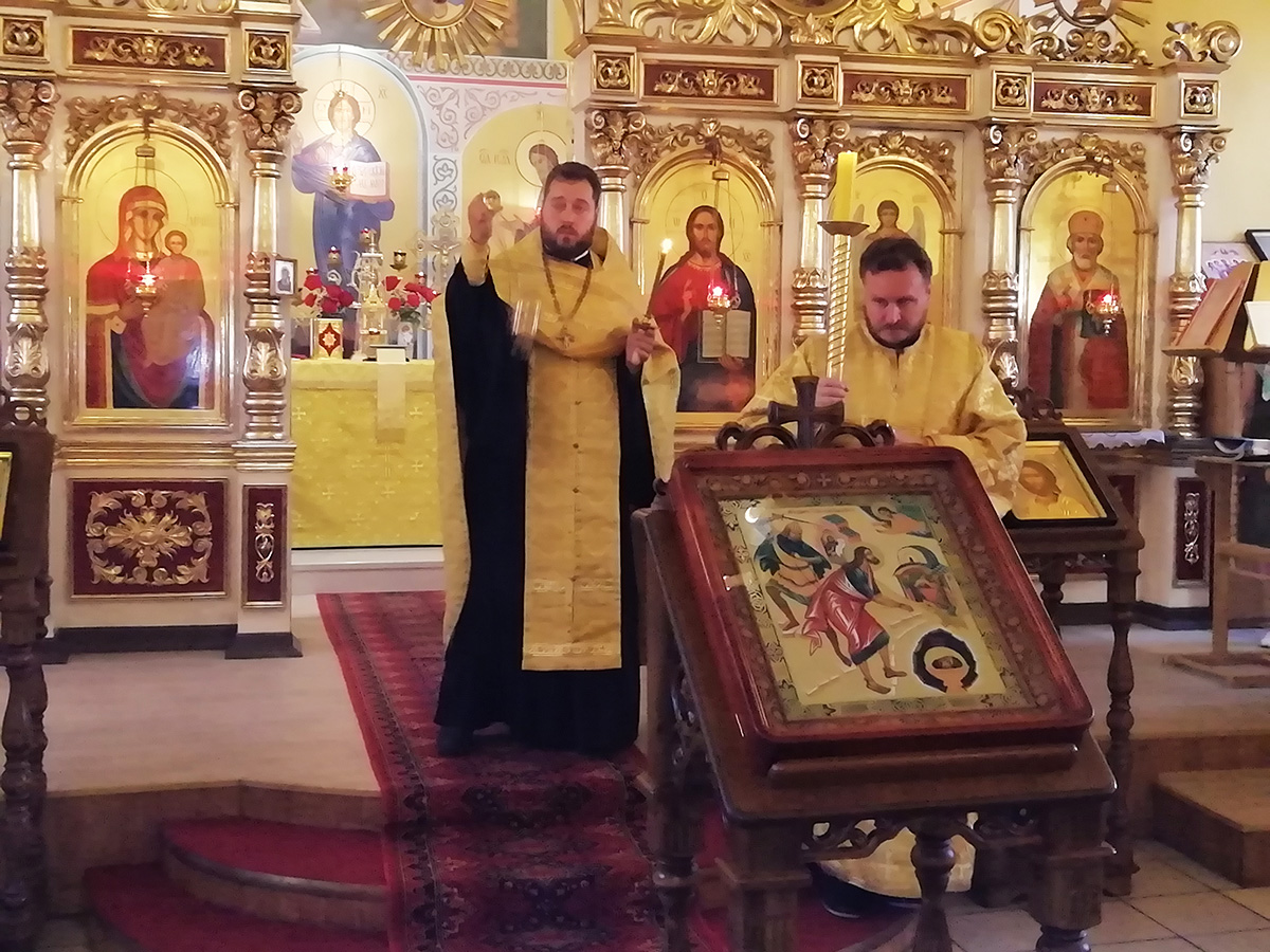 Всенощное бдение в канун дня Усекновения главы Иоанна Предтечи