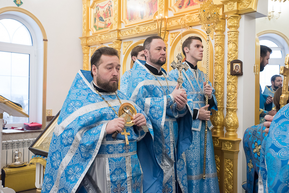 Протоиерей Александр Филиппов сослужил митрополиту Серафиму   за литургией в Троицком храме в деревне Камайке