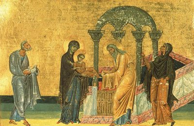 15 февраля – Сретение Господа Бога и Спаса нашего Иисуса Христа