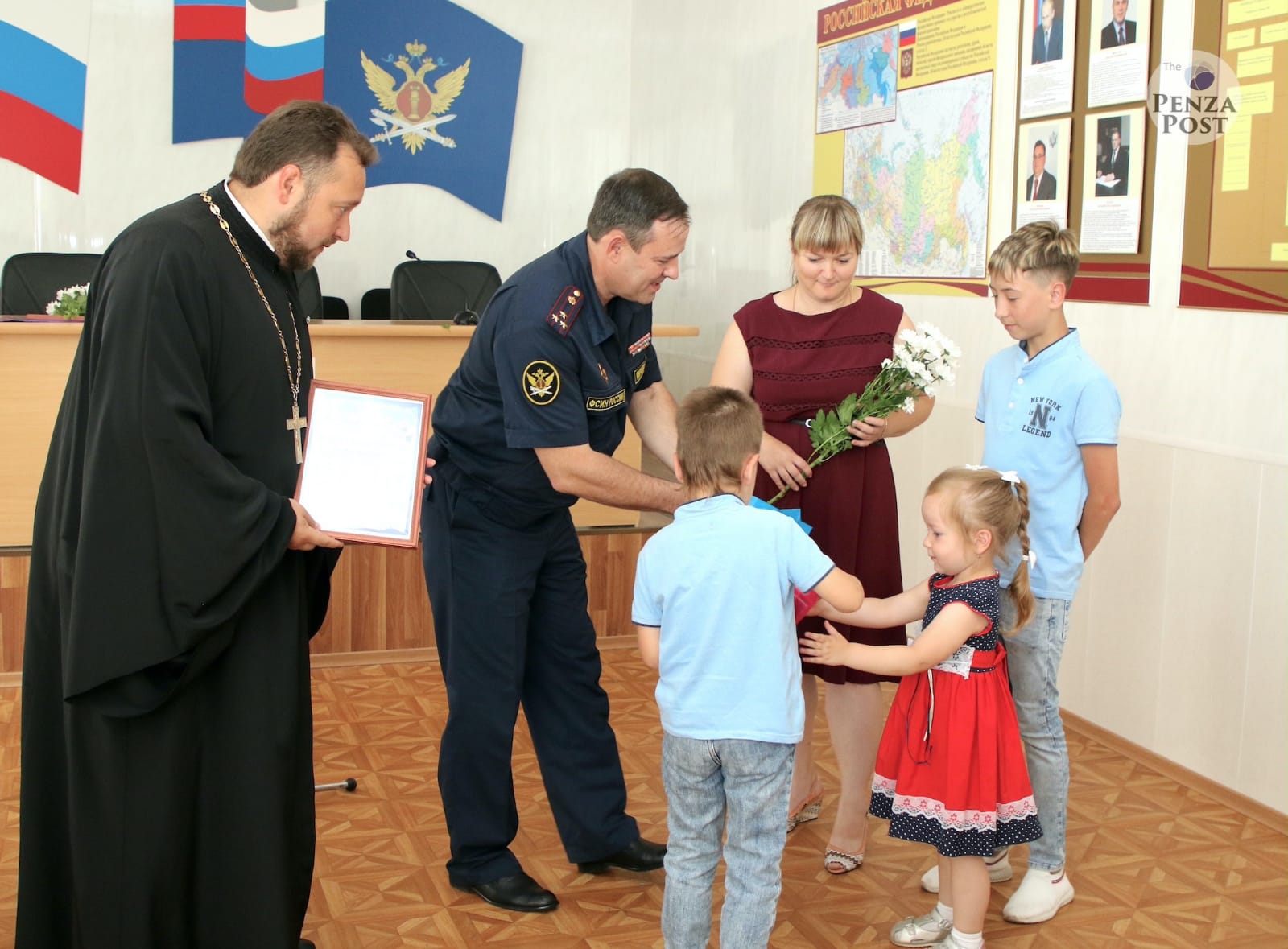Семья протоиерея  Антония Шварева получила благодарность в День семьи, любви и верности 