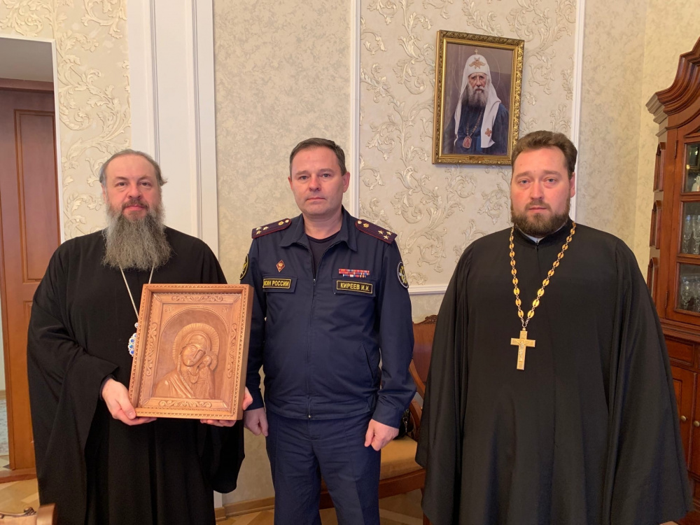 Протоиерей Антоний Шварёв принял участие во встрече Митрополита Серафима с начальником УФСИН России по Пензенской области Игорем Киреевым   