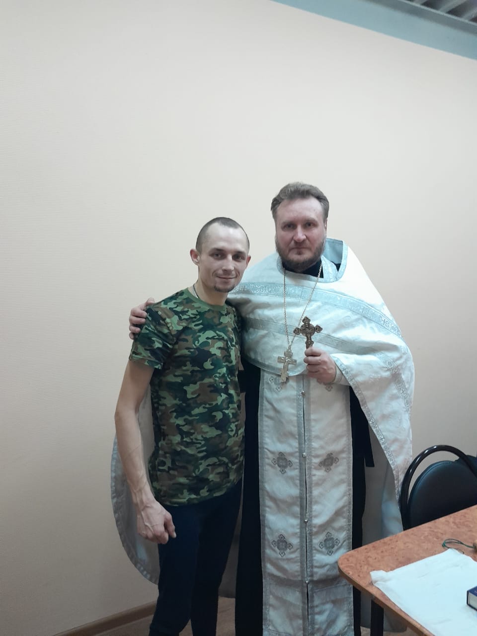Иерей Сергий Карасев посетил мобилизованных воинов 