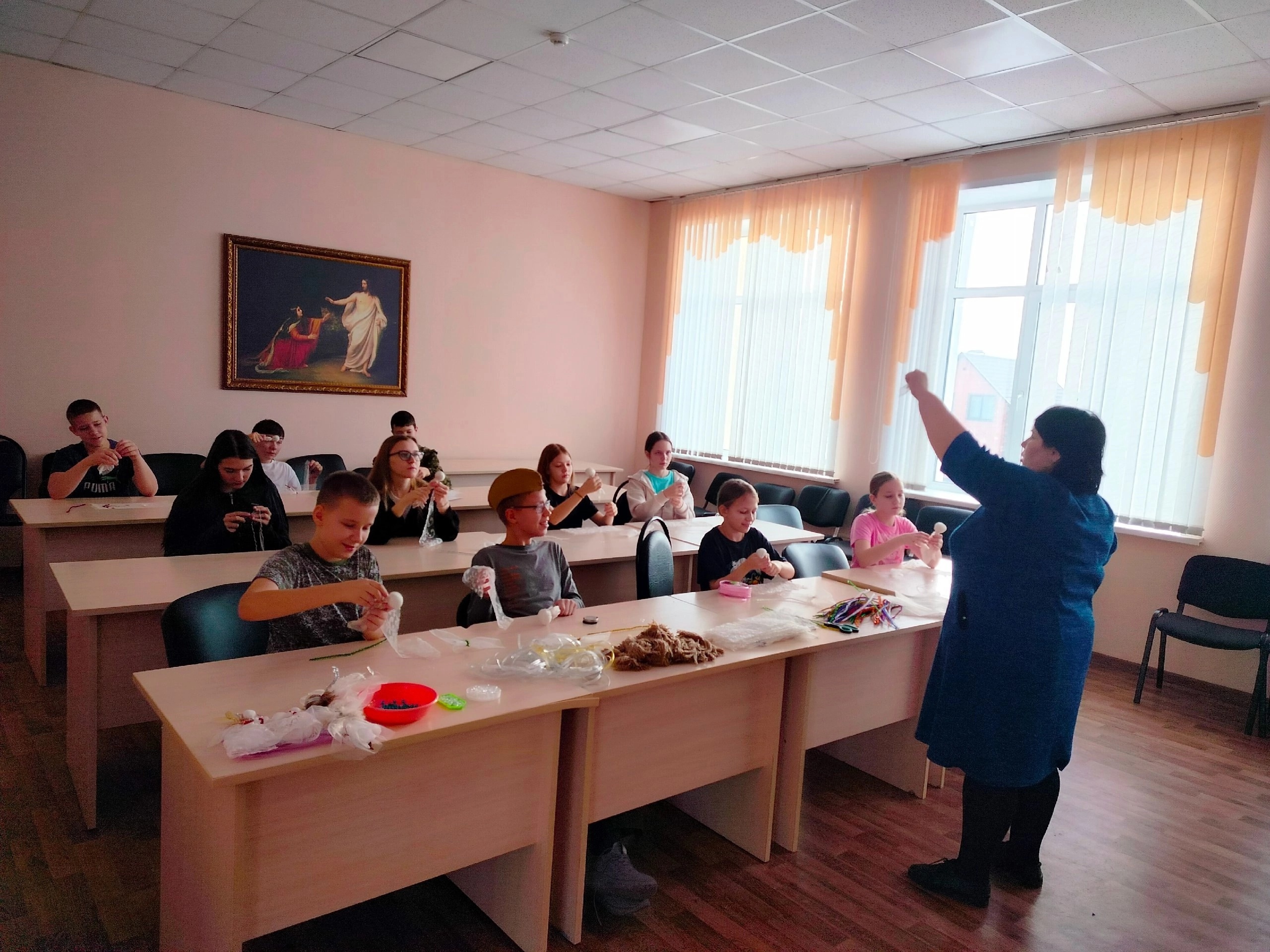 Воспитанники воскресной школы участвовали зимний лагерь «Накануне Рождества»