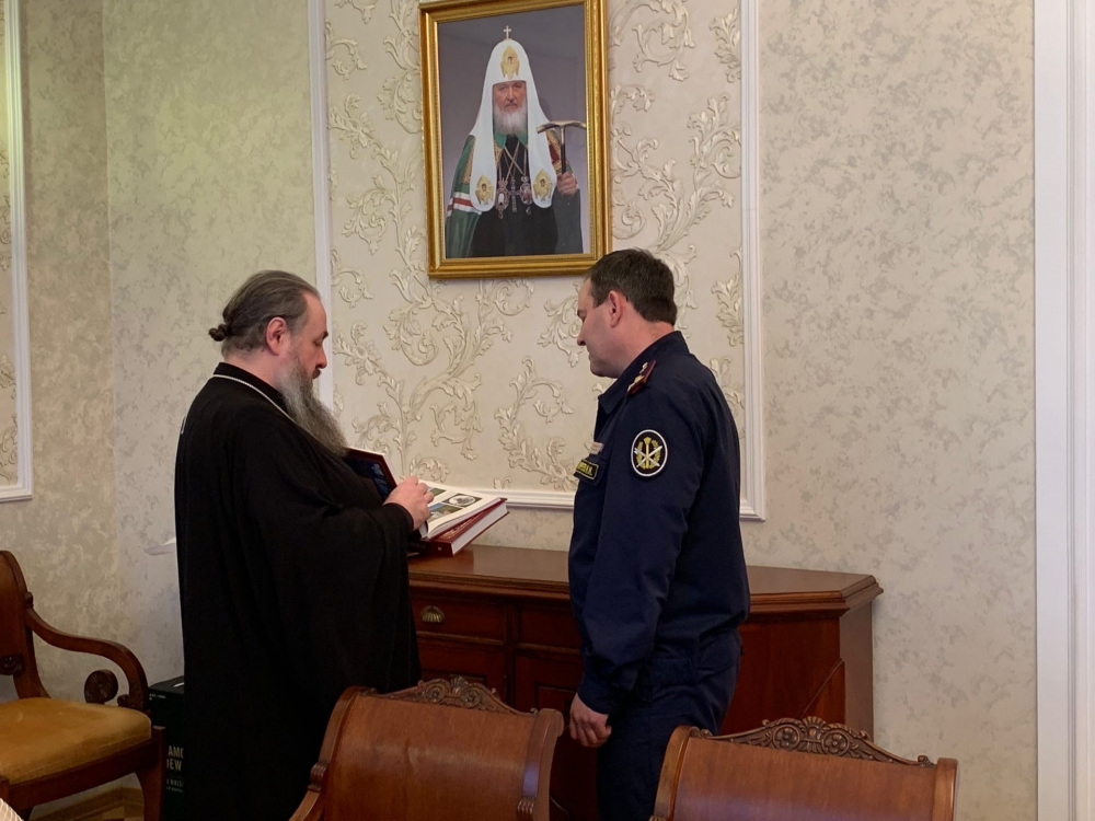 Протоиерей Антоний Шварёв принял участие во встрече Митрополита Серафима с начальником УФСИН России по Пензенской области Игорем Киреевым   