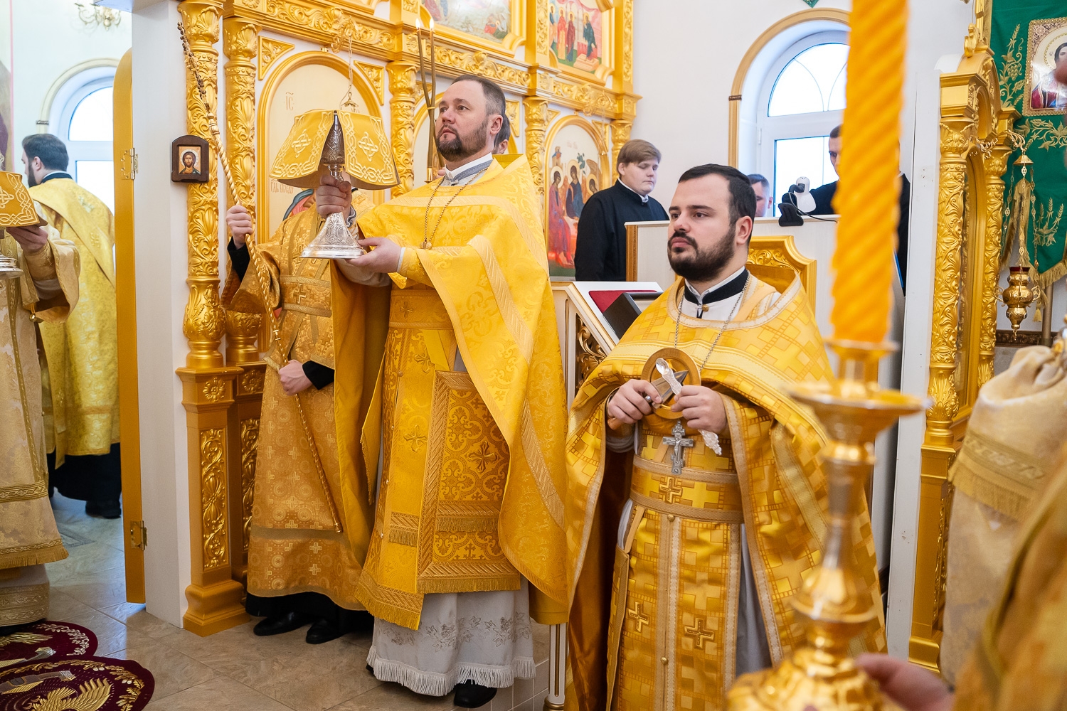 Митрополит Пензенский и Нижнеломовский Серафим совершил литургию в Троицком храме в Камайке