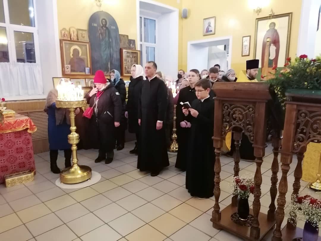Всенощное бдение в канун престольного праздника нашего храма