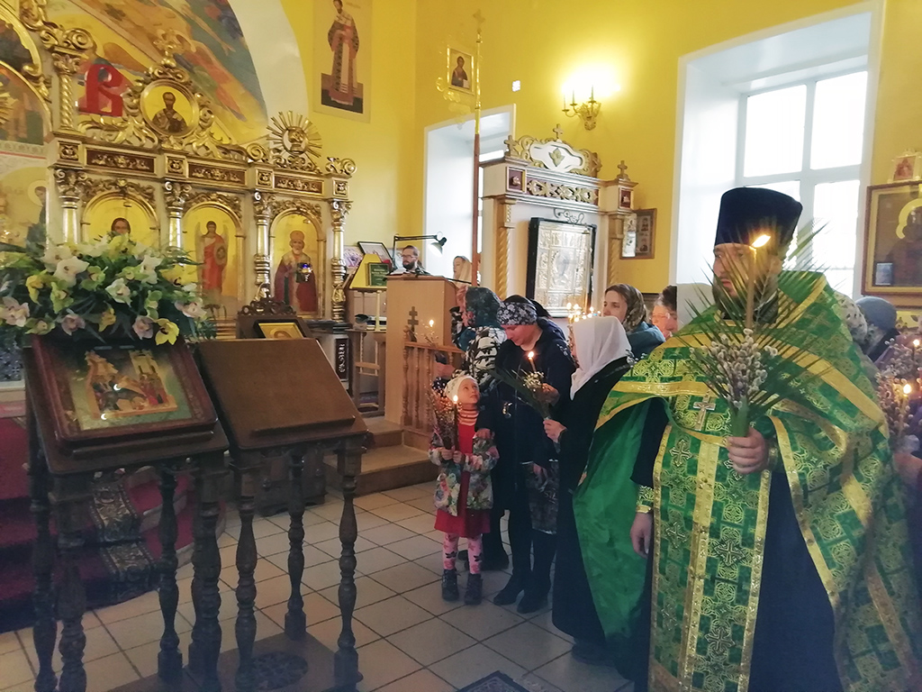 Всенощное бдение в канун праздника Входа Господня в Иерусалим