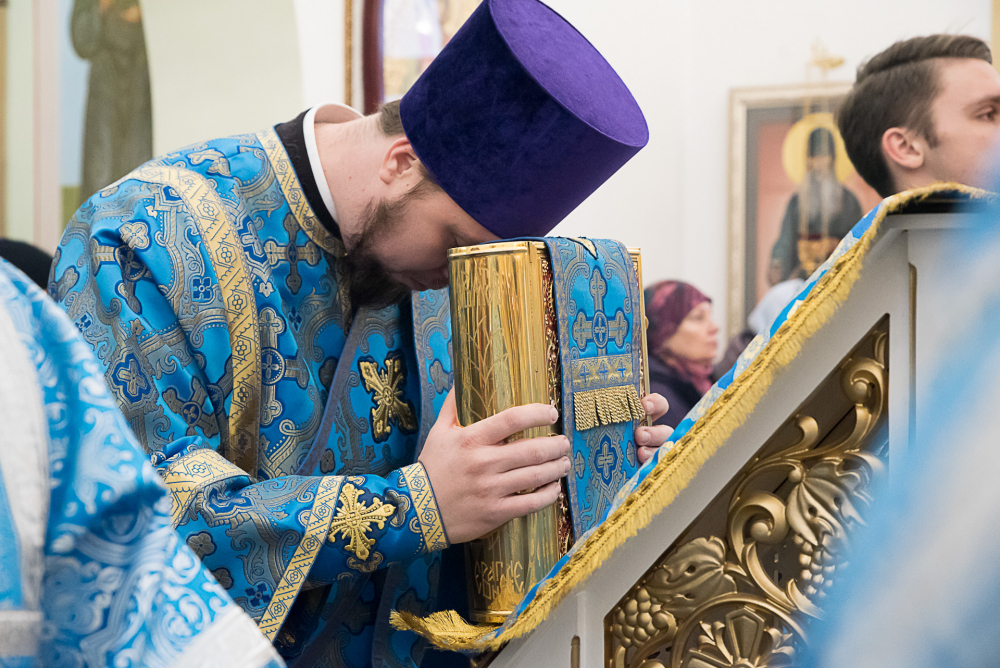 Протоиерей Александр Филиппов сослужил митрополиту Серафиму   за литургией в Троицком храме в деревне Камайке