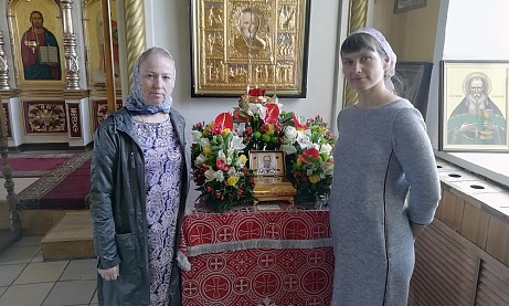 Украшение цветами нашего храма