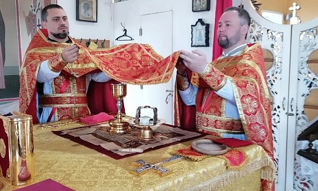 В день Усекновения главы Иоанна Предтечи протоиерей Александр Филиппов совершил литургию 