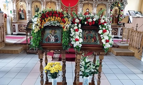Литургия в день престольного  праздника нашего храма в честь святителя Николая Чудотворца