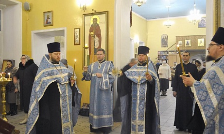 Всенощное бдение в канун праздника Сретения Господня