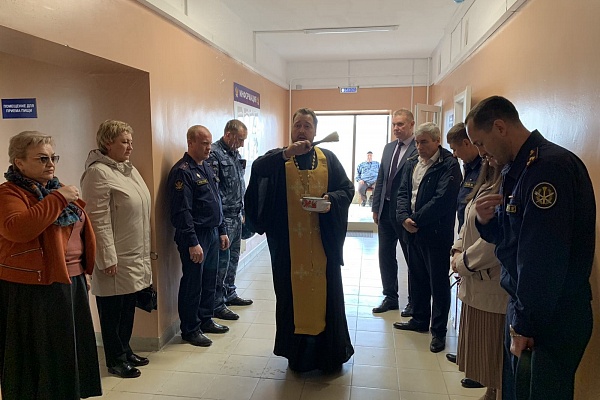 Протоиерей Антоний Шварев принял участие в открытии исправительного центра в Беково 