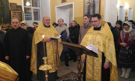 Новогодний молебен в нашем храме