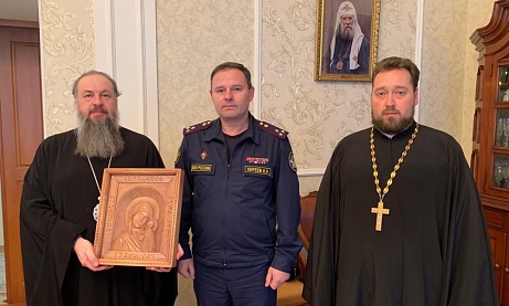 Протоиерей Антоний Шварёв принял участие во встрече Митрополита Серафима с начальником УФСИН России по Пензенской области Игорем Киреевым   