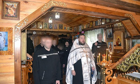 Протоиерей Антоний Шварёв поздравил осужденных ИК-7 с Рождеством Христовым