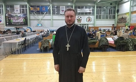 Иерей Сергий Карасев посетил мобилизованных воинов
