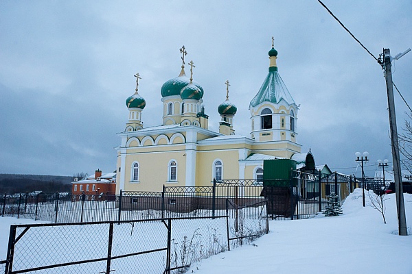 Протоиереи Александр Филиппов и Антоний Шварёв сослужили митрополиту Серафиму за литургией в Троицком храме в деревне Камайка