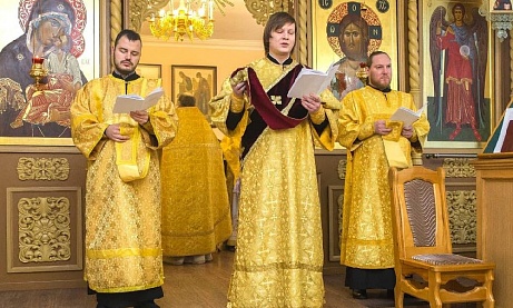 Диакон Сергий Исайчев сослужил за литургией в Пензенской духовной семинарии