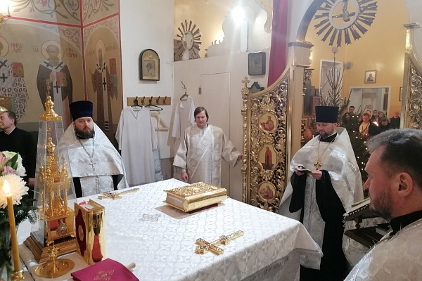 Всенощное бдение в канун Крещения Господня