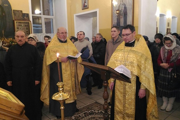 Новогодний молебен в нашем храме