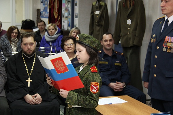 Протоиерей Антоний Шварев принял участие в присяге кадетов 