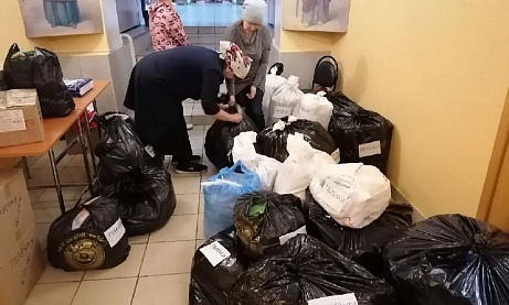 Отправлена гуманитарная помощь для раненых солдат