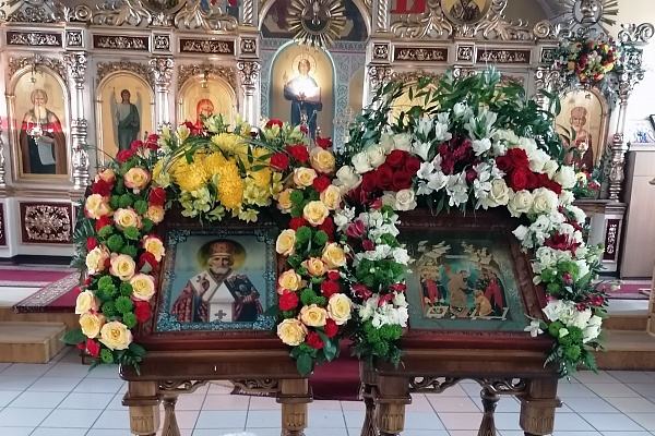 Всенощное бдение в канун престольного праздника нашего храма