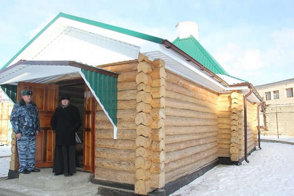 В ИК -7 завершается строительство храма во имя иконы Божией Матери «Взыскание погибших»