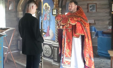Протоиерей Антоний Шварёв совершил Литургию в храме при исправительной колонии №7